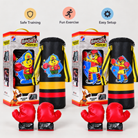 Ensemble de boxe junior avec sac de frappe pour les jeux sportifs récréatifs, les jeux d'introduction et les activités de pratique pour débutants