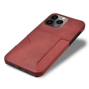 Casing ponsel kulit asli, dompet flip t-mobile desain kustom, penutup casing pelindung ponsel untuk iphone 15 pro max apple
