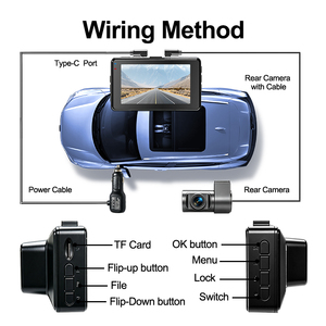 กล้องติดรถยนต์ 5.8G WiFi Dash Cam 4K บันทึกภาพหน้า-หลัง แบบสองช่องทาง ชิ<span class=keywords><strong>ป</strong></span><span class=keywords><strong>ป</strong></span>ระมวลผล Allwinner V851S3 พอร์ตจ่ายไฟ Type-C หน้าจอ IPS 3.0 นิ้ว รุ่น Dashcam-MOQ2 - Product Image 5