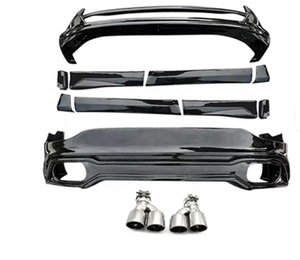 New Design ABS Sport Car Bumpers Front Lip Rear Lip Side Skirts Exhaust System Black <b>Paint</b> for 2022 - Product Image 3