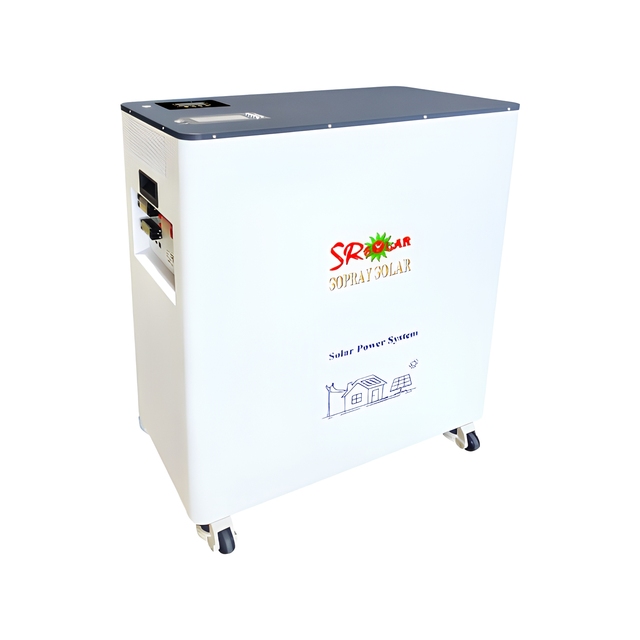 SopraySolar BT-32153 12kW 48V Hybrid Solar Inverter with 32kWh LiFePO4 Battery Wheeled Home Energy Storage System