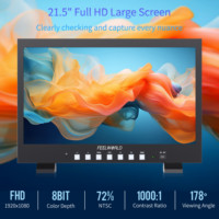 FEELWORLD FVM215-1000 Monitor Direktur IPS 21,5" Kecerahan Tinggi 1000nit Full HD Aluminium 2 untuk Dukungan Multi-format 3G-SDI