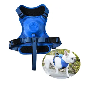Factory Soft Padded Pet Vest 2 In 1 Retractable Dog Leash Dog Harness