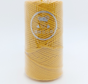 Fil à tricoter Bojay 2026, <span class=keywords><strong>pelote</strong></span> de 200g, épaisseur 3mm, 160 mètres, pour points bouclés, crochet, tricot DIY, 70% <span class=keywords><strong>coton</strong></span>, 30% polyester, fil à macramé - Product Image 3