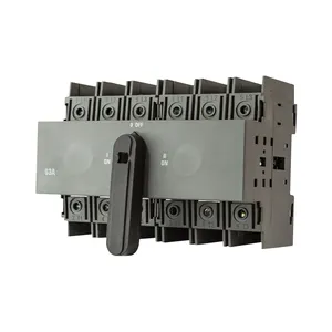 KINEE63アンペア手動転送スイッチ220Vロータリースイッチ家庭用および産業用