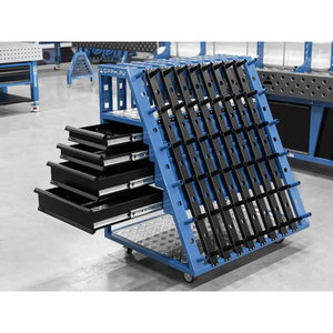 GPPH <b>Trolley</b> L 1000x800x1130mm <b>tool</b> <b>trolley</b> with 8 drawers, 16mm holes - Product Image 2