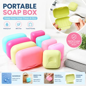 Boîte à Savon Carrée Portable en PP, Étui de Voyage Scellé pour Savon, Idéal pour la <span class=keywords><strong>Douche</strong></span> et la Salle de Bain à Domicile - Product Image 1