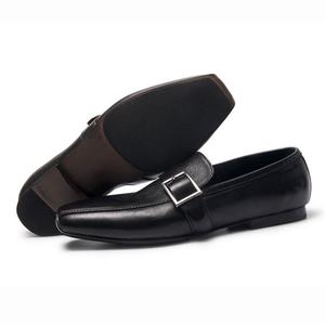 Chaussures pour hommes de haute qualité, style business décontracté, à semelle épaisse, en cuir verni, à lacets, imperméables, à bout pointu et large - Product Image 5