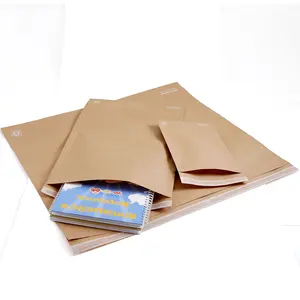 Kustom dicetak tebal tahan air komposit ramah lingkungan pengiriman cepat mailers kerajinan coklat kertas kraft amplop tas surat