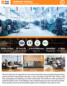 Chaises <span class=keywords><strong>de</strong></span> bar design modernes avec siège rembourré et structure en bois, chaise <span class=keywords><strong>de</strong></span> salon pour îlot <span class=keywords><strong>de</strong></span> cuisine, bar à petit-déjeuner - Product Image 5