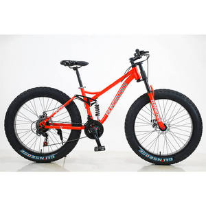 Bicicleta de Nieve con Cuadro de Acero, Fat Bike de 24/26 Pulgadas, 21 Velocidades, Frenos de Disco, Suspensión Completa, Neumáticos de <span class=keywords><strong>4</strong></span>.0'', Bicicleta para Adultos para Montañ<span class=keywords><strong>a</strong></span>/Playa, Uso como ATV - Product Image 3