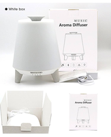Diffuseur d'huiles essentielles électrique ultrasonique en gros, lumière chaude à 7 couleurs changeantes, aromathérapie sans eau, tactile, pour table d'hôtel
