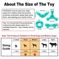 Jouet à mâcher en caoutchouc durable pour animaux de compagnie nettoyage des dents jouet à mâcher pour chien jouet interactif pour chiens de race moyenne
