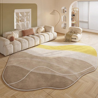 Low-Pile-Teppich für den Eingang Wohnzimmer Persian Distressed Entry Rug Bohemian Faux Wool Indoor Accent Rug