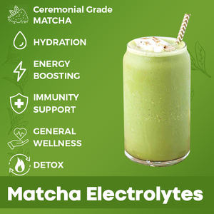 Paquetes individuales <span class=keywords><strong>de</strong></span> etiqueta privada que aumentan la energía <span class=keywords><strong>Agua</strong></span> <span class=keywords><strong>de</strong></span> <span class=keywords><strong>coco</strong></span> <span class=keywords><strong>Magnesio</strong></span> Hidratación Electrolitos Matcha - Product Image 6