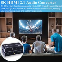 HDMI2.1 8K60Hz 4K Ses Çıkarıcı 7.1CH Atmos HDCP2.3 IR Uzaktan Kumandalı 4 Yollu Ses Çıkışı Ev Sineması AV Mühendisliği için