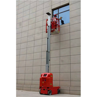 Plateforme élévatrice verticale mobile télescopique en alliage d'aluminium, homologuée CE, 4M, 6M, 8M, 200Kg, à commande hydraulique et électrique