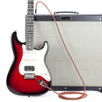 20 Fuß flaches 6,35mm Audio-Gitarren kabel Geräuscharmes Bass-Instrumenten kabel