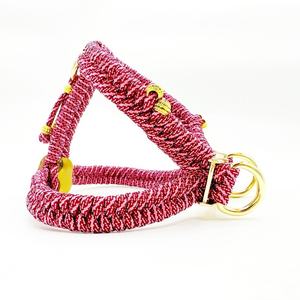 Paracord kucing peliharaan dikepang mewah mudah kontrol anak anjing anjing produsen harnes anjing logo kustom taktis cetak - Product Image 2