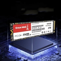 قرص صلب داخلي Great Wall GW3300 NVMe M.2 PCIe3.0 SSD بتقنية 3D NAND TLC عالي السرعة 3300 ميجابايت/ثانية سعة 2 تيرابايت للابتوب/سطح المكتب مع ضمان 5 سنوات ومعتمد من EMC وFCC