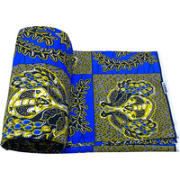 Tissu à forte demande pour les nappes de rideaux avec impression de cire hollandaise de style africain et motifs géométriques uniques