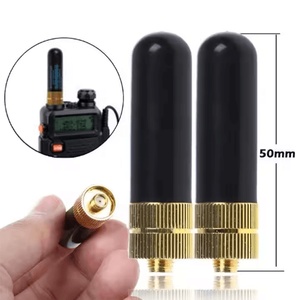 Antenne radio SRH805S Diamonds double bande courte 50cm 144/430MHz avec connecteurs SMA-mâle, SMA-femelle, BNC-mâle pour UV-5R, BF-888S, UV-9R - Product Image 1