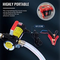 Pompe de transfert de carburant Diesel, portable, 12 v, cc, vitesse variable, pour transfert de Diesel, huile d'angle, machine et transformation