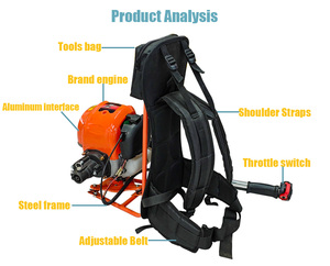 内蔵型バックパック式ガソリンコンクリートバイブレーターマシン - Product Image 5