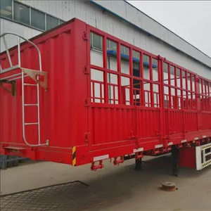 Trung Quốc mới 3-trục trái cây và rau chăn nuôi bán Trailer cọc hàng rào khô bán Trailer