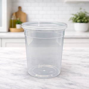 Vasos Desechables de Plástico PP con Tapas, Recipientes Transparentes para Almacenamiento de Alimentos para Llevar, Aperitivos, Salsas y Preparación de Comidas - Product Image 4