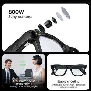 Gafas Inteligentes 2026, Lentes Electrocrómicas Táctiles con Cambio de Color, Cámara de 8MP, Fotos <span class=keywords><strong>y</strong></span> Videos, Traducción IA, Llamadas Bluetooth, para Hombre - Product Image 3