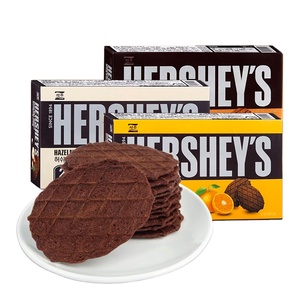 วาฟเฟิลกรอบ Hershey พร้อมครีมช็อกโกแลตชีสรสผลไม้รสหวานขนมสำนักงานนำเข้าจากเกาหลี - Product Image 1