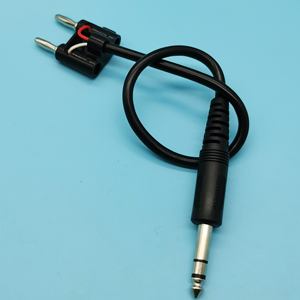 双路扬声器香蕉公插头至辅助6.35毫米压接电线电缆 - Product Image 4