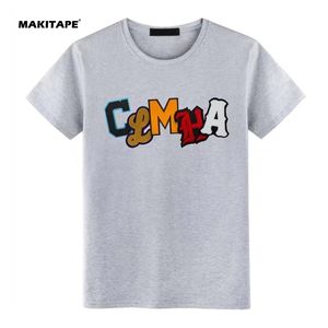 Camiseta de Algodón 100% Pesada, Cuello Redondo, Estilo Holgado, con Parches Bordados, Estampada o Lisa, Talla Grande, Personalizable para Hombre - Product Image 3