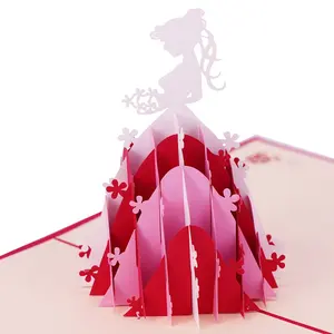 WINPSHENG personalizzabile 3d <span class=keywords><strong>pop</strong></span> up tutte le occasioni biglietti d'auguri quinceanera inviti hochoeskarte - Product Image 3