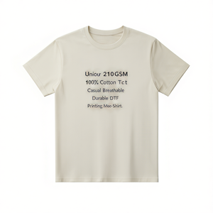 T-Shirt Unisex 210GSM 100% Cotone, Casual, Traspirante, Resistente, con Stampa DTF, Maglietta da Uomo - Product Image 2