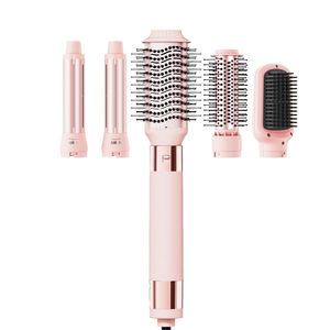 5 in 1 Hair Dryer <b>Hot</b> <b>Combs</b> Straightener <b>Comb</b> Curler Blow Dryer Brush One Step Home <b>Hot</b> Air Styler Hand Dryer for Hair - Product Image 1