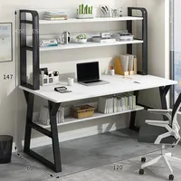 Bureau d'ordinateur compact avec étagère pour la maison, le bureau, la chambre, l'appartement – Vente en gros, directement de l'usine, OEM, taille personnalisée