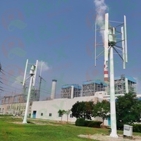 Système éolien d'énergie renouvelable 5KW 10KW, éolienne à axe vertical triphasée avec pales en verre/basalte, sortie 96V-380V