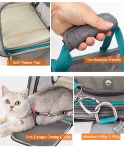 Truelove Groothandel Draagbare Luxe Polyester Schoudertas voor Huisdieren Nylon Ademend Verstelbare Zachte Reistas voor Hond Kat - Product Image 3