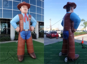 Mascotte gonflable géante de cowboy bandit western, personnage de dessin animé, pour publicité, idéale pour les carnavals ou centres commerciaux sur le thème du Far West - Product Image 6