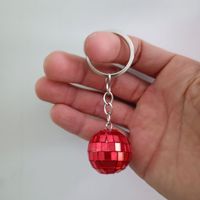 Mini miroir boule disco porte-clés, mosaïque réfléchissante colorée, porte-clés pour les années 70 et 80, cadeaux de fête rétro, breloques pour sac, pendentif pour voiture