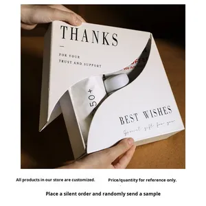 Sáng Tạo Trắng Internet Người Nổi Tiếng Thư Mục Quà Tặng Bao Bì Có Thể Tái Chế Bìa Tùy Chỉnh Dập Xử Lý - Product Image 6