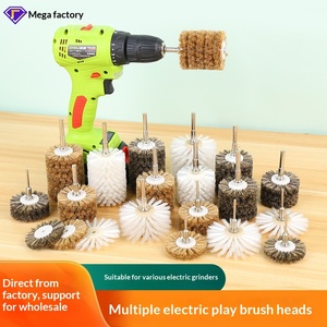 Ensemble complet de brosses de polissage industrielles en acier à poils de cheval, outils de meulage, têtes de <span class=keywords><strong>brosse</strong></span> pour <span class=keywords><strong>perceuse</strong></span> - Product Image 3