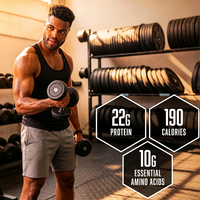 Poudre de protéines de lactosérum ODM Sports Nutrition, saveur biscuits et crème, pour la récupération musculaire après l'entraînement, booster d'énergie