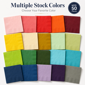 50 Pezzi <span class=keywords><strong>Tovaglioli</strong></span> <span class=keywords><strong>di</strong></span> <span class=keywords><strong>Carta</strong></span> Personalizzati con Logo, <span class=keywords><strong>Colorati</strong></span> per Cocktail, Pranzo e Cena, <span class=keywords><strong>Tovaglioli</strong></span> per Ricevimenti <span class=keywords><strong>di</strong></span> Nozze - Product Image 6