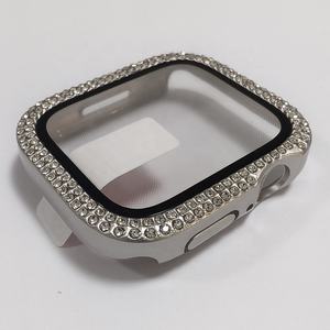 Pare-chocs PC Diamond Bling galvanoplastie avec étuis de protection en verre pour <span class=keywords><strong>Apple</strong></span> <span class=keywords><strong>Watch</strong></span> <span class=keywords><strong>45</strong></span> 44 42 41 40 38 <span class=keywords><strong>mm</strong></span> pour IWatch Series 4 5 6 <span class=keywords><strong>7</strong></span> - Product Image 6