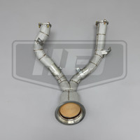 Downpipe Knalpot Performa Tinggi untuk Audi A6/A7 C8 3.0T 2019-2024, Desain Tersegmentasi, Plug and Play, dengan Insulasi Generasi Baru