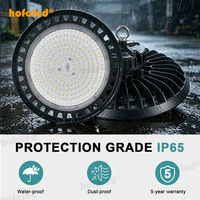 Projecteurs LED Industriels UFO Ronds Suspendus 300W 45000lm pour Plafonds Hauts, Stades, Aéroports, Ports