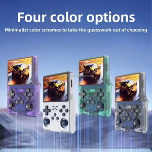 Console de jeu portable JJ R40S <span class=keywords><strong>Pro</strong></span> Mini, écran HD IPS de 3,5 pouces, batterie 3200 mAh, double joystick 3D, système d'exploitation Linux, jeux vidéo - Product Image 4